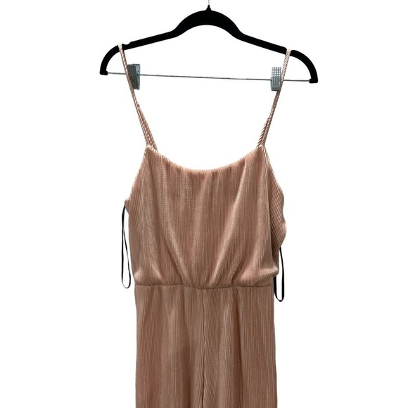 Forever 21 Light Pink Plisse Jumpsuit - Picture 2 of 6